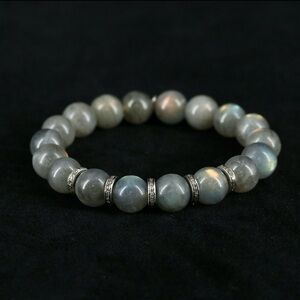 Sheryl Lowe Labradorite and Diamond Bracelet